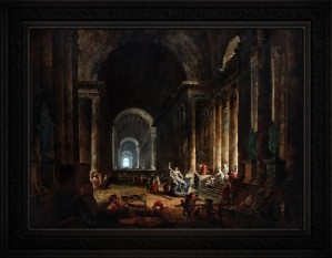 Finding Of The Laocoon by Hubert Robert Old Masters Classical Art Reproduction